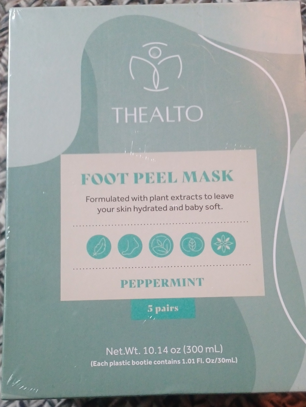 Thealto Peppermint Foot Peel Mask - Hydrating Exfoliating Treatment